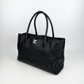 Executive Cerf Tote in Black Caviar Leather