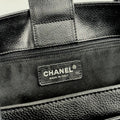 Executive Cerf Tote in Black Caviar Leather