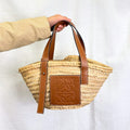 Small Basket Bag in Brown