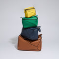 Nano Puzzle Bag in Yellow Leather