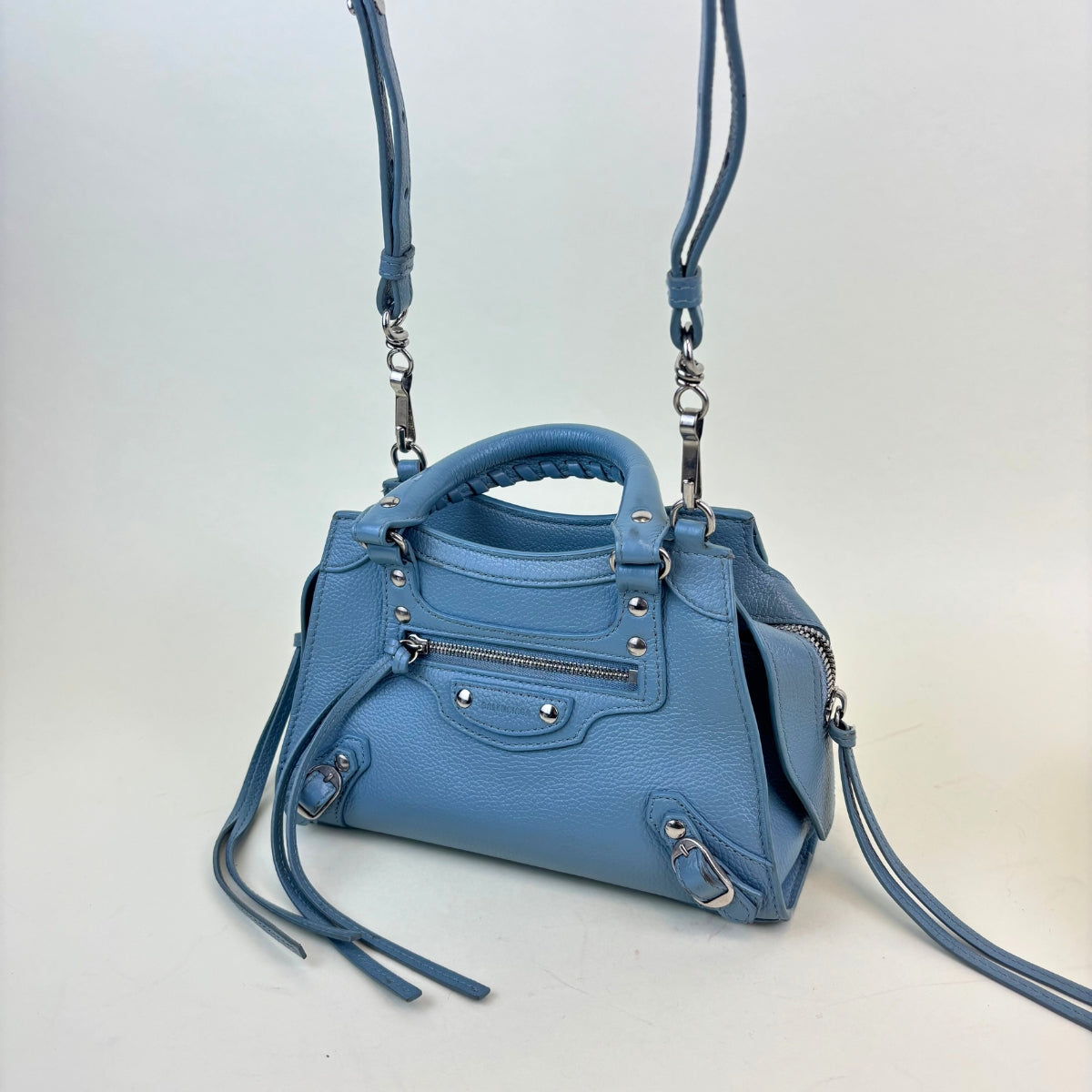 Mini Neo Classic City Leather Bag in Blue Grey [ReSale]