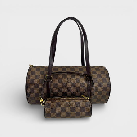 Papillon 30 in Monogram Damier