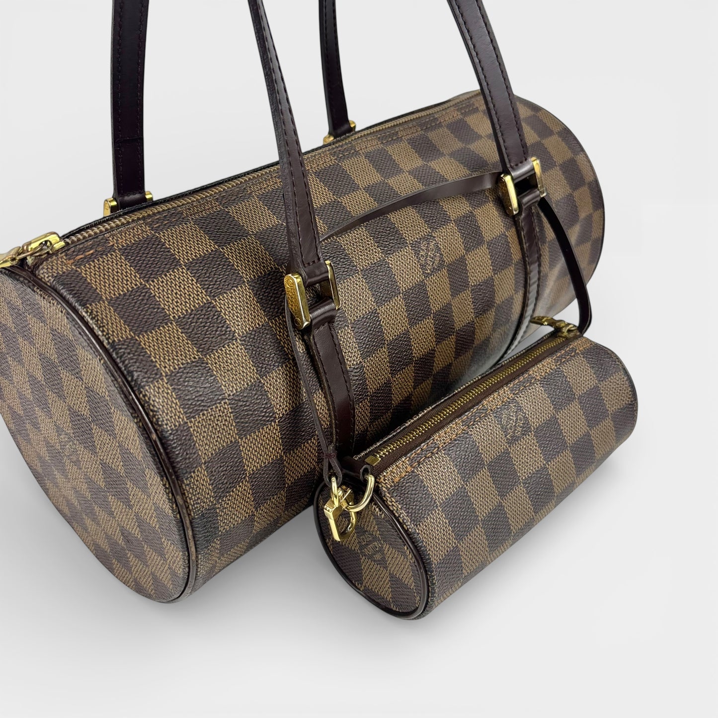 Papillon 30 in Monogram Damier