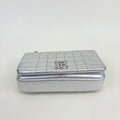 Mini Quilted Leather Lola Bag in Metallic Silver [ReSale]