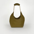 Small Squeeze Bag in Olive Nappa Leather