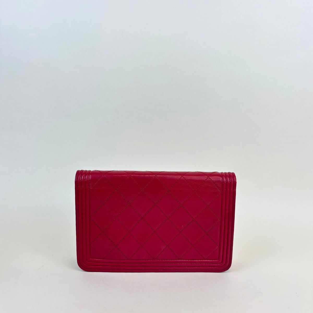 Boy Wallet On Chain in Red Leather [ReSale]