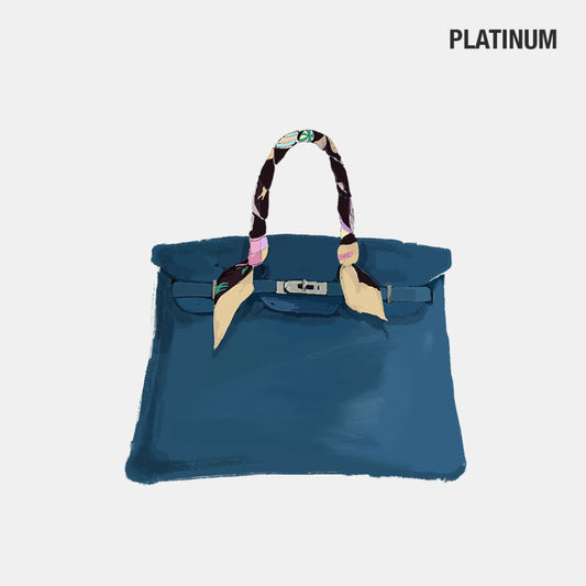 Togo Birkin 35 2003 in Blue Jean