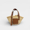 Small Basket Bag in Brown