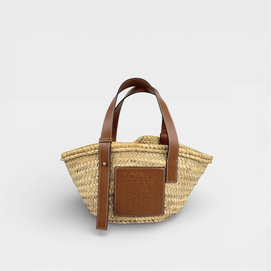 Small Basket Bag in Brown