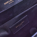 Medium Sulpice Shoulder Bag in Navy Leather
