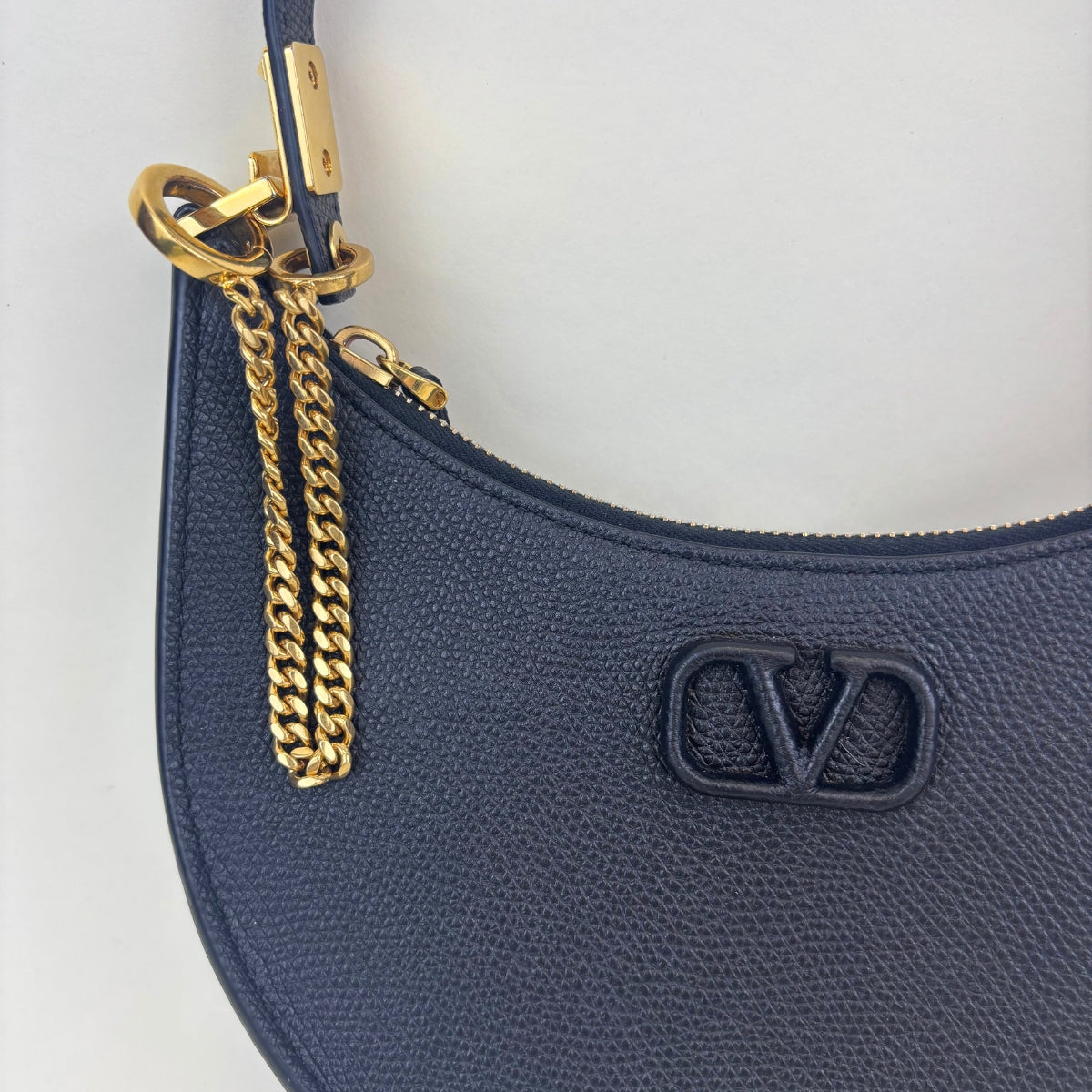 Garavani V-Logo Signature Mini Shoulder Bag in Black [ReSale]