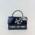 Jitney 1.4 Leather Shoulder Bag - "Virgil Was Here" [ReSale]