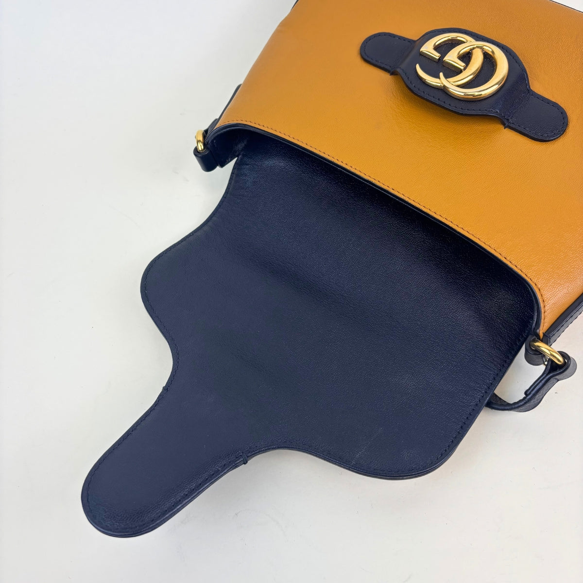 GG Logo Small Crossbody Messenger Bag in Burnt Orange [ReSale]