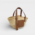 Small Basket Bag in Brown