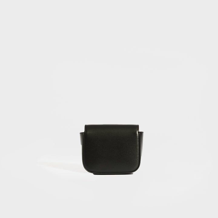 Mini Triomphe Crossbody Bag in Black