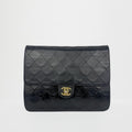 Vintage Timeless Classic Single Flap in Black Lambskin 1994 - 1996