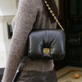 Small Puffer Goya Bag in Black