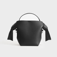 Load image into Gallery viewer, ACNE STUDIOS Musubi Mini Knotted Leather Crossbody Bag in Black