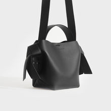 Load image into Gallery viewer, ACNE STUDIOS Musubi Mini Knotted Leather Crossbody Bag in Black