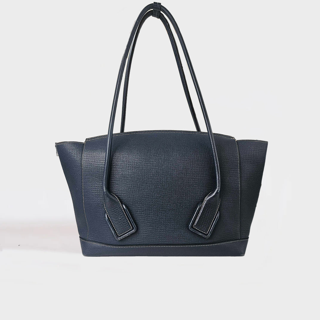 Arco Large Leather Tote Bag in Deep Blue [ReSale]