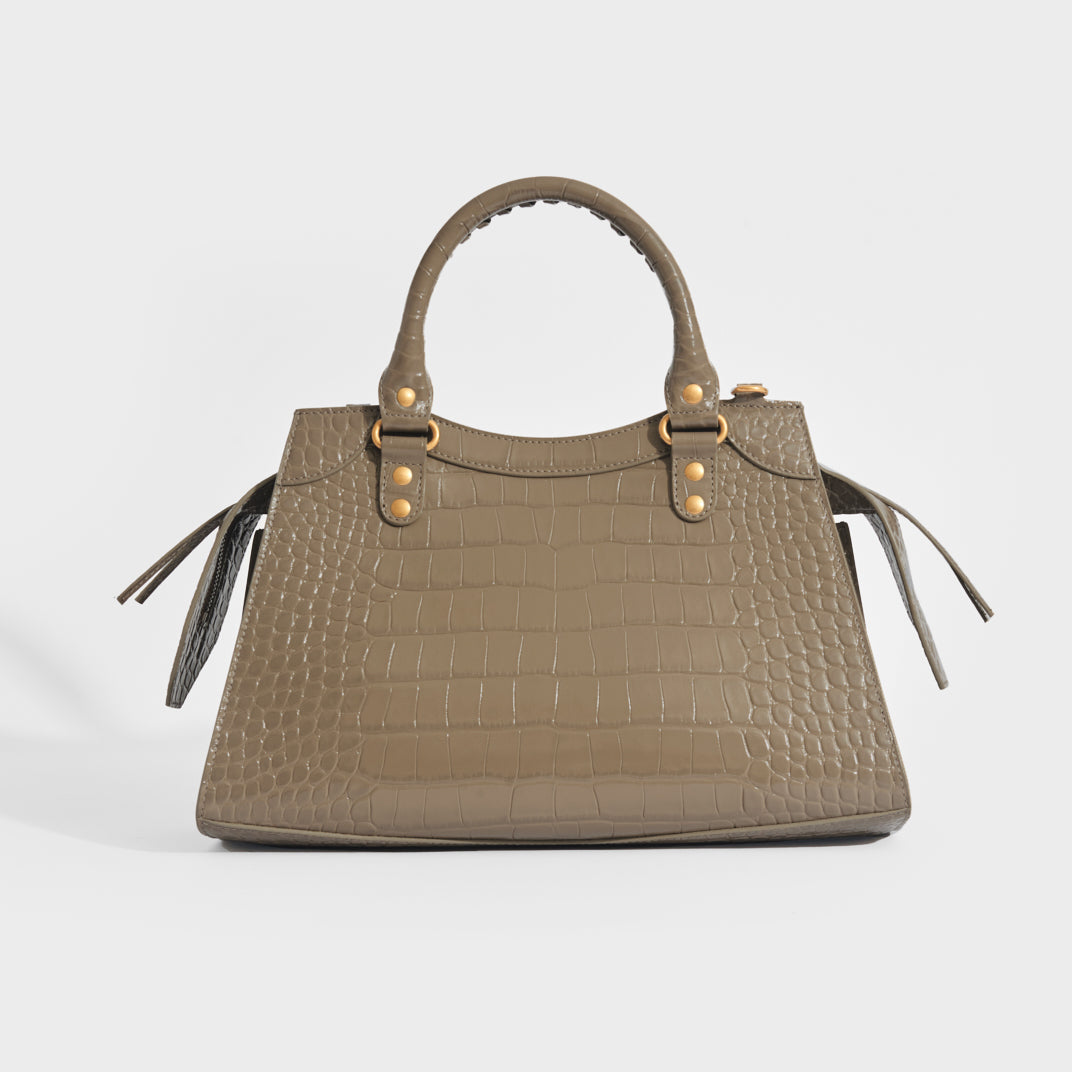 Small Neo Classic City Leather Bag in Beige