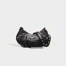 Load image into Gallery viewer, BALENCIAGA Cagole XS Studded Textured-Leather Shoulder Bag in Black
