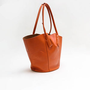 BOTTEGA VENETA  Basket Large Leather Tote Bag in Orange [ReSale]