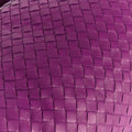 Intrecciato Leather Shoulder Bag in Purple