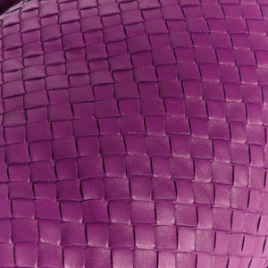 BOTTEGA VENETA Intrecciato Leather Shoulder Bag in Purple