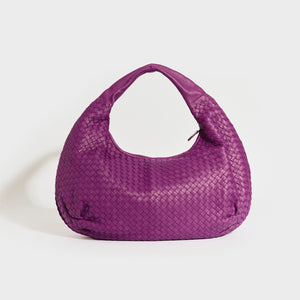 BOTTEGA VENETA Intrecciato Leather Shoulder Bag in Purple