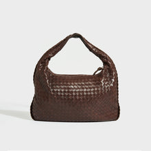 Load image into Gallery viewer, BOTTEGA VENETA Medium Hobo Intrecciato Leather Shoulder Bag in Dark Brown