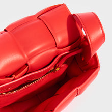 Load image into Gallery viewer, BOTTEGA VENETA Padded Cassette Bag in Red