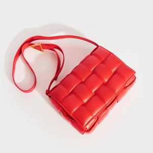 BOTTEGA VENETA Padded Cassette Bag in Red