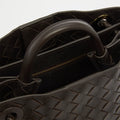 Small Andiamo Intrecciato Leather Bag in Fondant