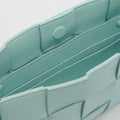 Small Brick Cassette Leather Bag in Ice