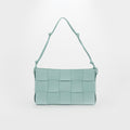 Small Brick Cassette Leather Bag in Ice