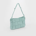 Small Brick Cassette Leather Bag in Ice
