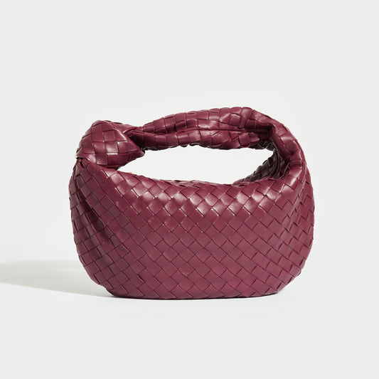 Teen Jodie Intrecciato Leather Bag in Bordeaux