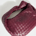 Teen Jodie Intrecciato Leather Bag in Bordeaux