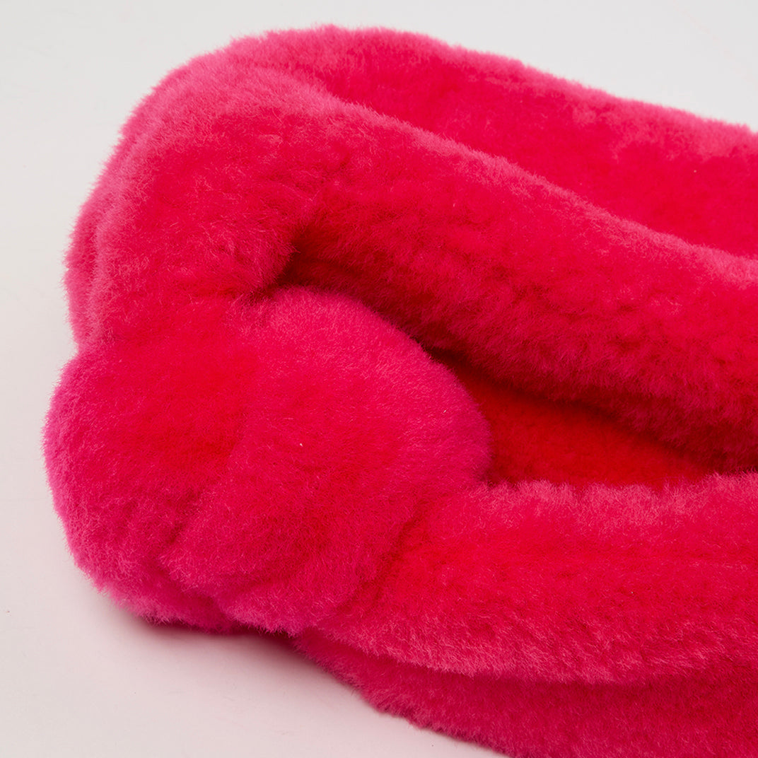 Mini Jodie Bag in Hot Pink Shearling
