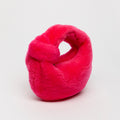Mini Jodie Bag in Hot Pink Shearling