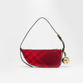 Shield Sling Bag in Red Check