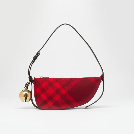 Mini Shield Sling Bag in Red Check