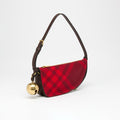 Shield Sling Bag in Red Check