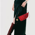 Shield Sling Bag in Red Check