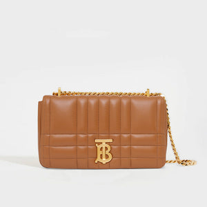BURBERRY Small Quilted Lola Bag in Maple Brown [Resale]