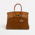 Birkin 35 in Grizzly Barenia Suede [ReSale]