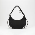 Ava Trekking Shoulder Bag in Black Canvas