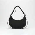 Ava Trekking Shoulder Bag in Black Canvas