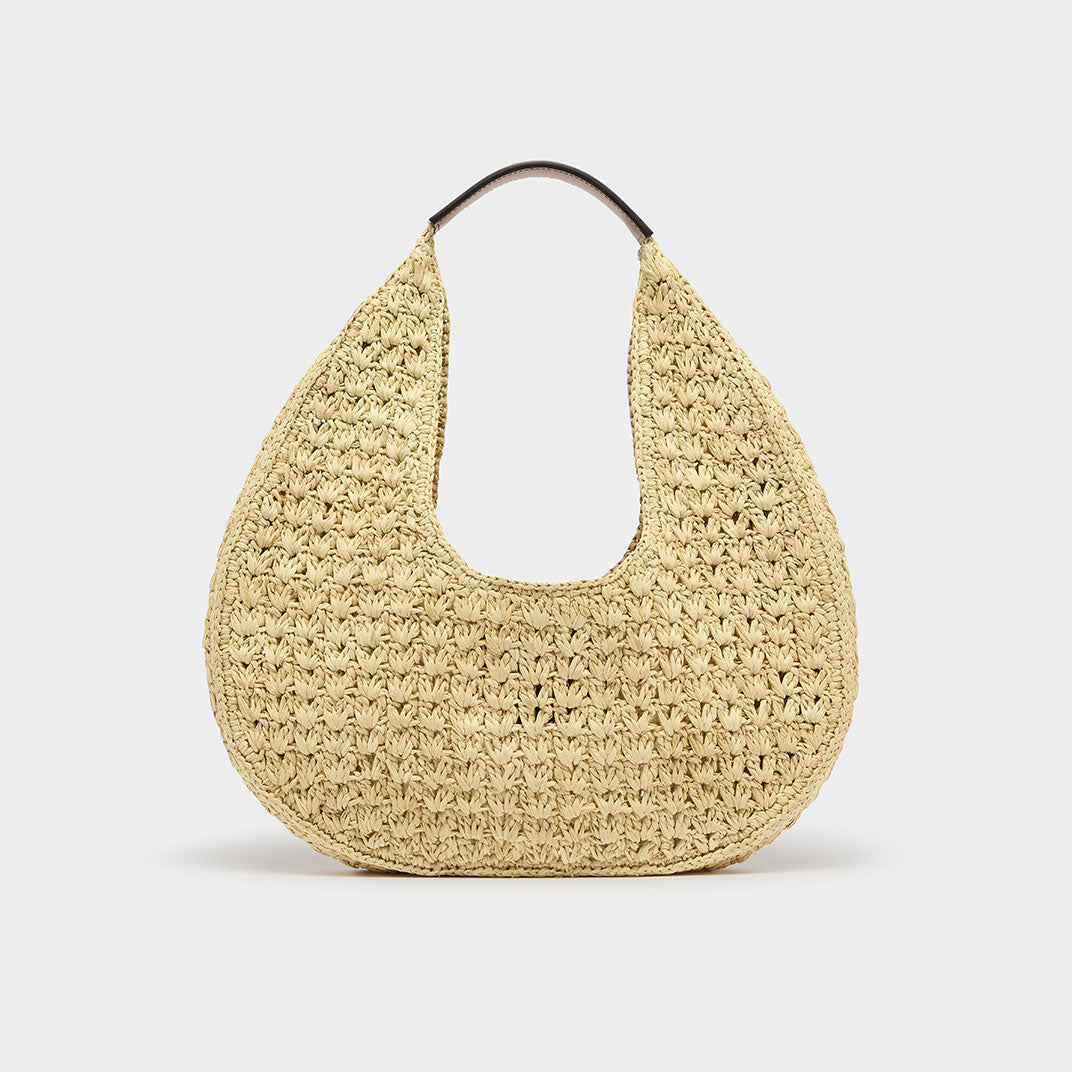 Classic Panier Hobo Bag in Raffia